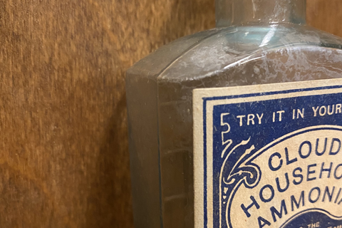 CLOUDY HOUSEHOLD AMMONIA bottle 
